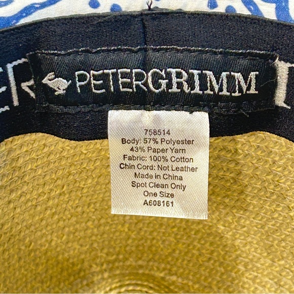 EUC ~ Peter Grimm True Character Crushable Packable Wide Brim Straw Sun Hat - Picture 9 of 13